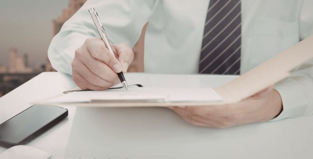 professional reviewing document