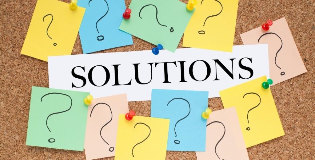 solutions with question mark papers